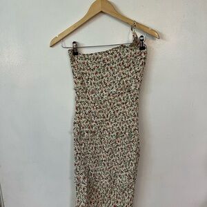 Floral Smocked Midi Dress